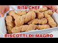 Biscotti di magrorita chef  senza grassi animali sono golosi croccanti e friabili