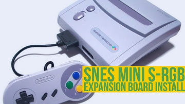 Snes Mini S-RGB Expansion Mod Install