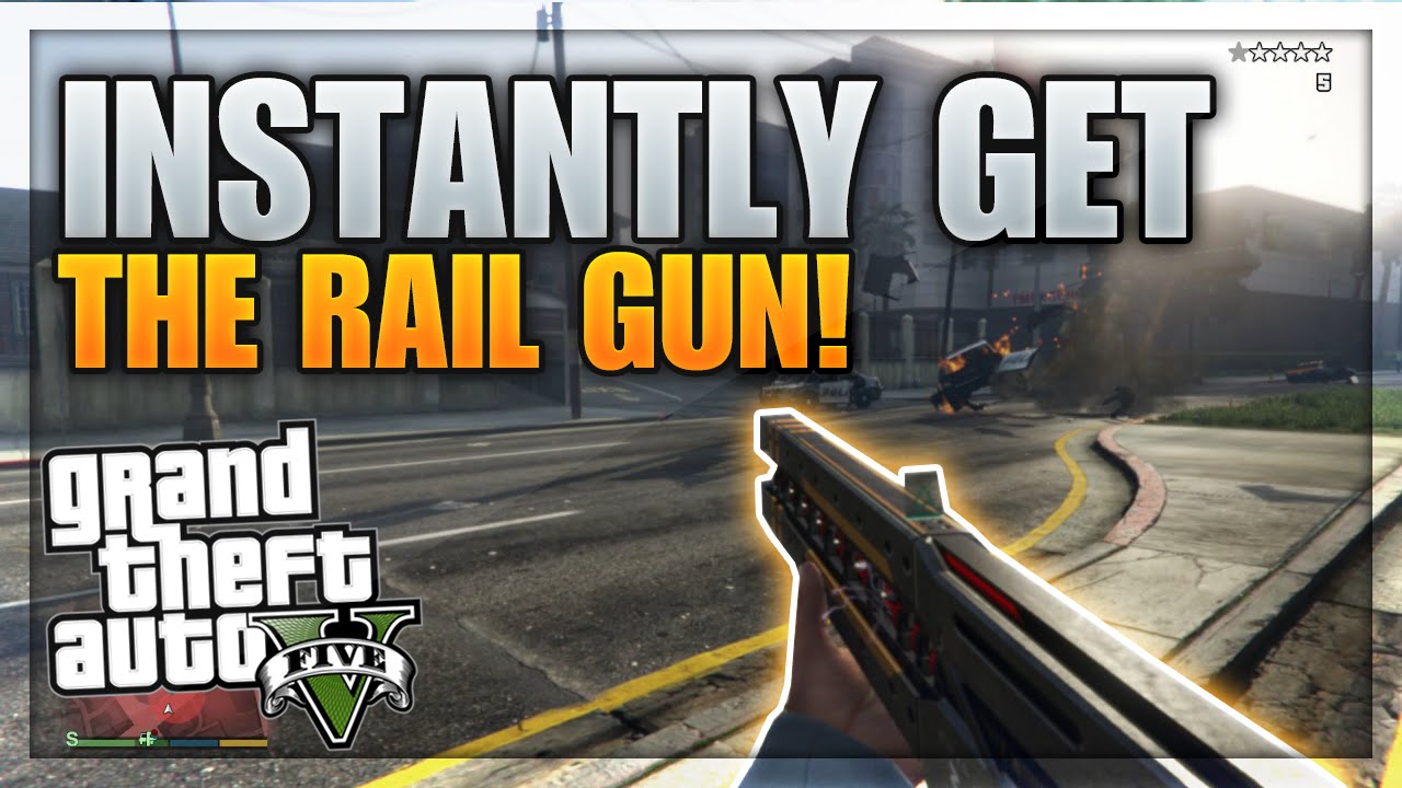 GTA 5 FREE Rail Gun (How To Unlock The Rail Gun On GTA 5 INSTANTLY) "GTA 5 Rail Gun Gameplay