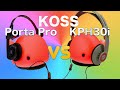 KOSS Porta Pro vs KPH30i comparison review (shot on iPhone SE 2)