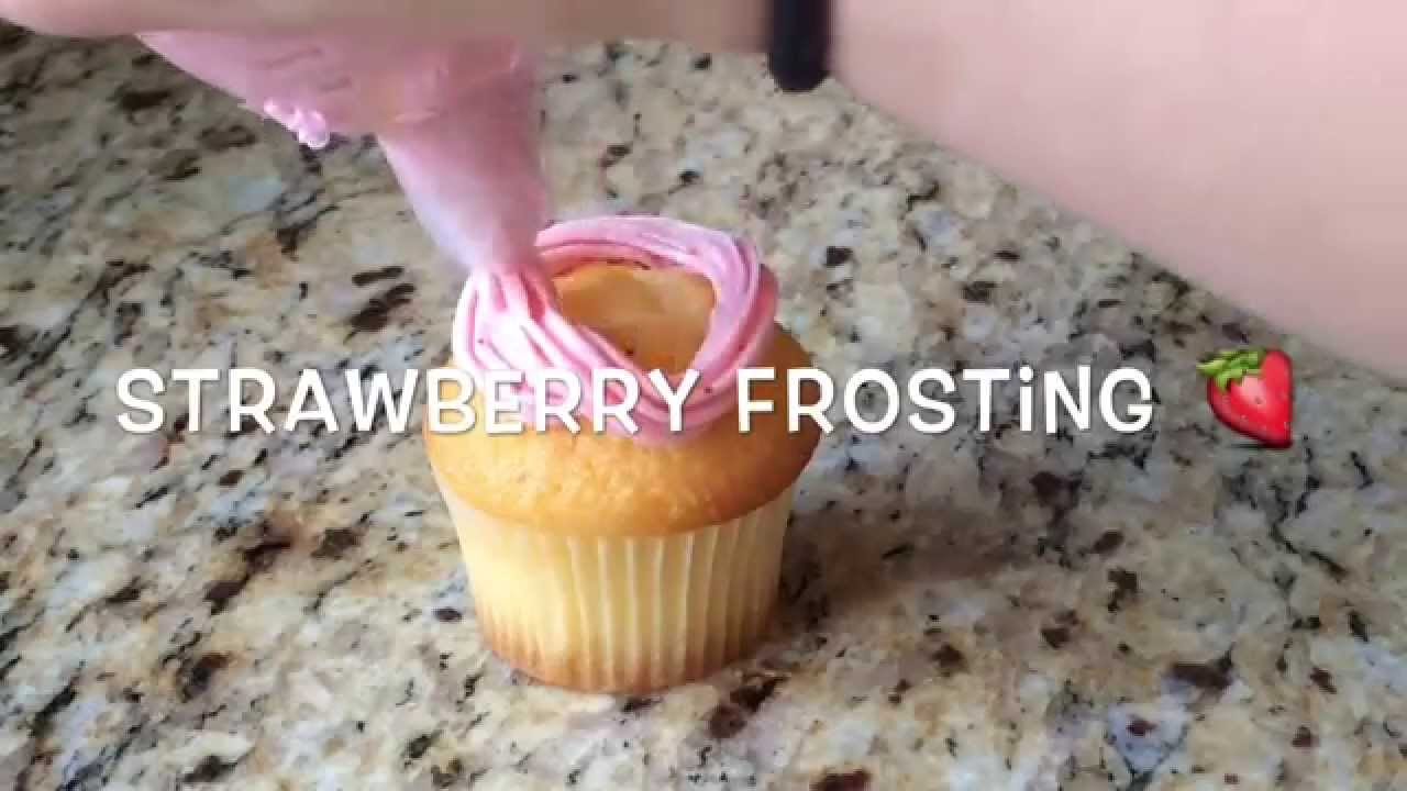 How to make Strawberry Frosting YouTube