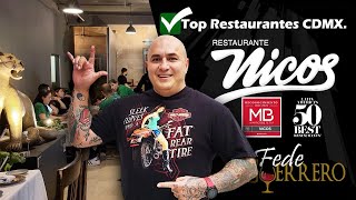 NICOS ✅ Top Restaurantes CDMX. Chef Gerardo Vázquez Lugo. FINE DINING