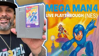 Mega Man 4 (NES) 🔵 First Charge Shot Power-Up! | Retro Gaming Live