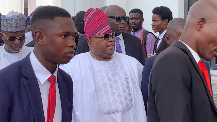 Arrival of Osun State Governor Ademola Adeleke, Deputy Kola Adewusi at Ooni’s Coronation Anniversary