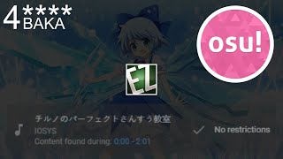 Ez On Muyas 4 2016 Cirnos Perfect Math Cl Without Slowing Down The Music Osu