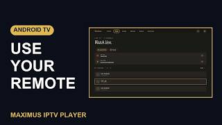 Navigate Maximus IPTV Player with Your Android TV Remote screenshot 2