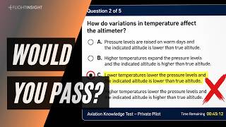 These 5 FAA Questions Fail More Students Than Any Others
Think youre ready for the FAA Private Pilot Knowledge Test?
Lets find out.
In this video, youll answer five of the most commonly missed Private Pilot Knowledge Test questions, selected using anonymous performance data from thousands of FlightInsight practice tests. These are the concepts that consistently trip up student pilots.
Pause the video before each explanation, make your choice, and see how your score compares.
Well cover topics including:
✈️ Advection fog and aviation weather
✈️ Temperature effects on the altimeter
✈️ Interpreting VOR indications
✈️ Aircraft certification categories vs. airman categories
✈️ Low altitude enroute charts and airway position questions
Whether youre preparing for your FAA knowledge test, reviewing for a checkride, or brushing up on aviation fundamentals, these are concepts every private pilot should understand—not just memorize.
🎉 Oshkosh Sale – 20% Off FlightInsight Courses
To celebrate EAA AirVenture Oshkosh, all FlightInsight courses and bundles are 20% off through July 27.
This includes our All Access Bundle, giving you complete training for Private, Instrument, Commercial, CFI, and more.
If youre serious about passing your written, acing your checkride, and becoming a more confident pilot, theres never been a better time to join.
👉 Save 20% here:
https://www.flight-insight.com/courses These 5 FAA Questions Fail More Students Than Any Others