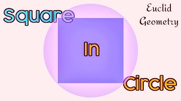 How to draw a square in circle with ruler and compass|| Euclid geometry