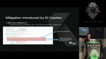 REcon 2016 - Shooting the OS X El Capitan Kernel Like a Sniper (Liang Chen, Qidan He)