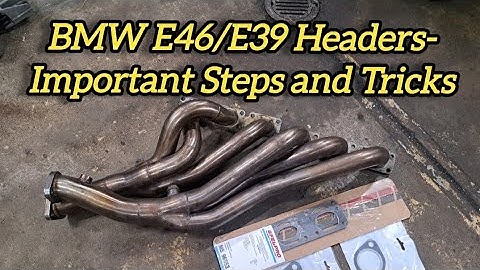 BMW E46/E39 Headers Install How-To Tips & Tricks Catless Headers