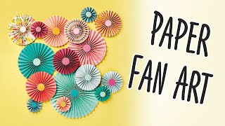 Paper Fan Art: Make Our Easy Concertina Rosettes For Cost-Effective Decor! by The Crafts Channel 2,628 views 1 year ago 11 minutes, 32 seconds
