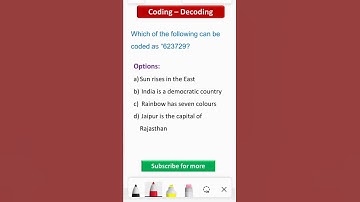 Coding Decoding Question || Reasoning Tricks #ytshorts #logicalreasoning #codingdecodingtricks