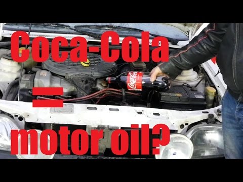 Apa yang terjadi jika kita memakai coca cola sebagai oli mesin ? 