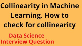 Famous What is Multi Collinearity in Machine Learning. How to check its existence and its score Profile