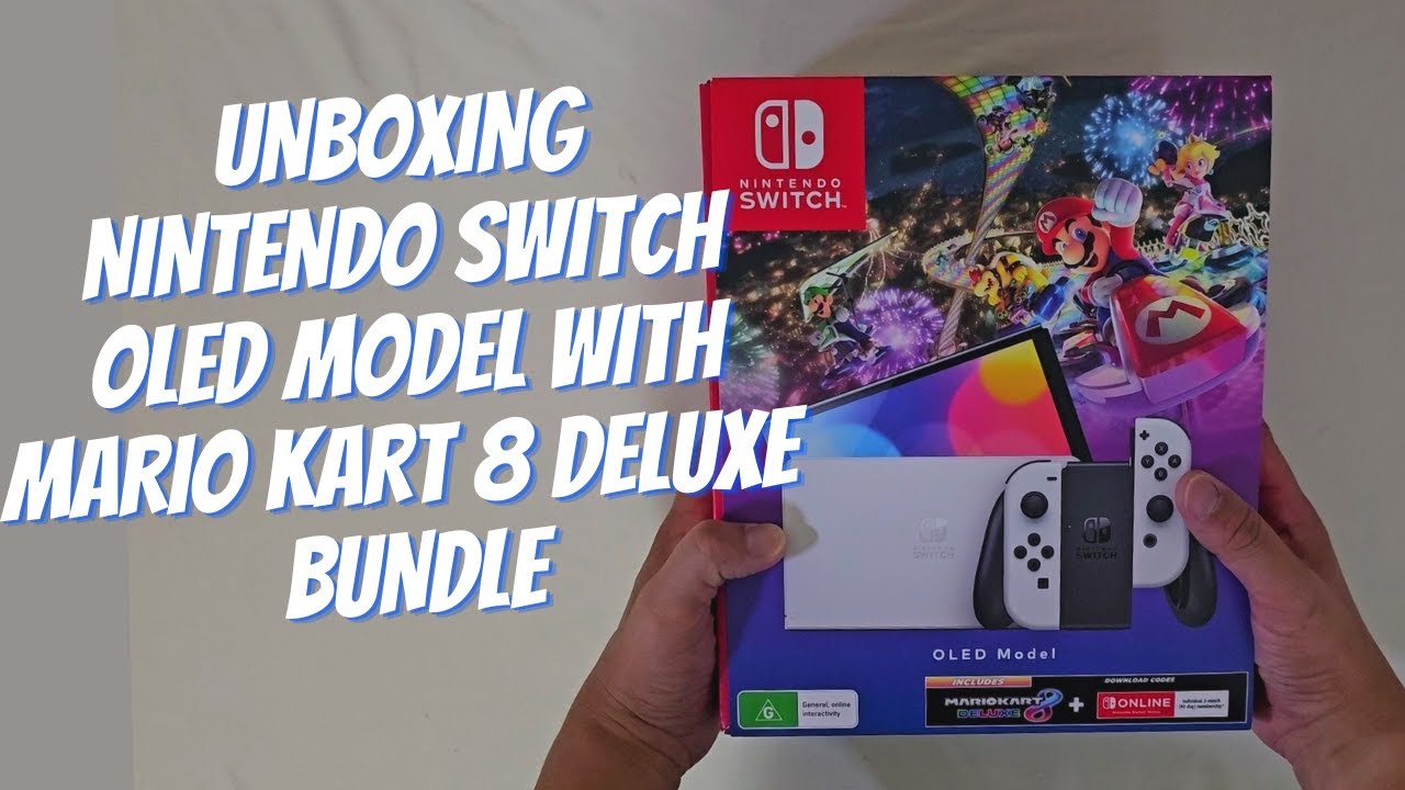 Unboxing the Nintendo Switch OLED Model White with Mario
