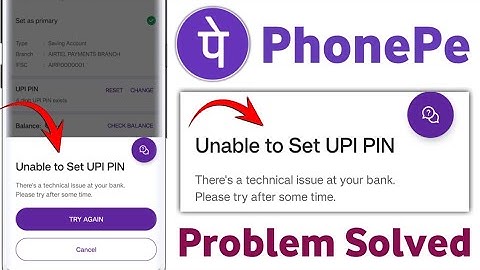 Phone Pe Me  UPI Pin Set Nahi Ho Raha Hai Kya Kare | Unable To Set UPI Pin In Phone Pay