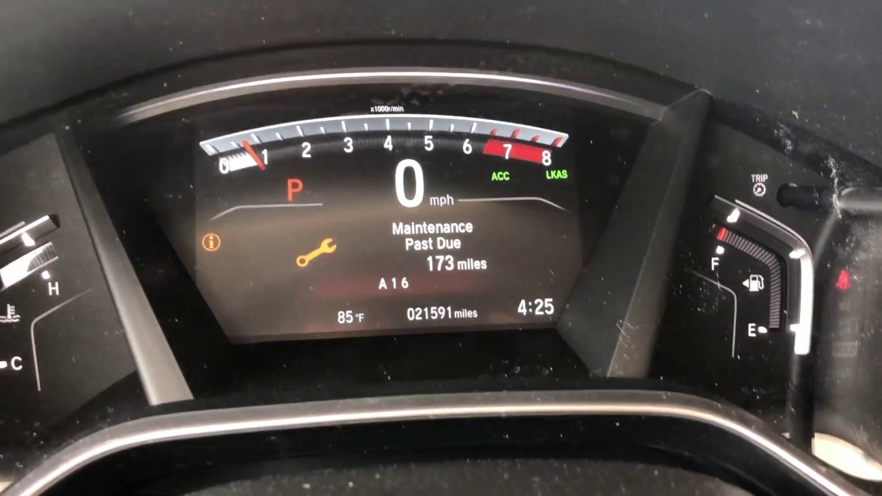 Honda 2018 CRV A16 Scheduled Maintenance - Is It Necessary? - YouTube