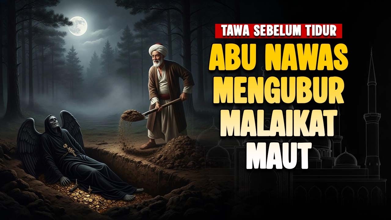 ABU NAWAS MENGUBUR MALAIKAT MAUT DENGAN CARA GILA! — KISAH LUCU PENGANTAR TIDUR