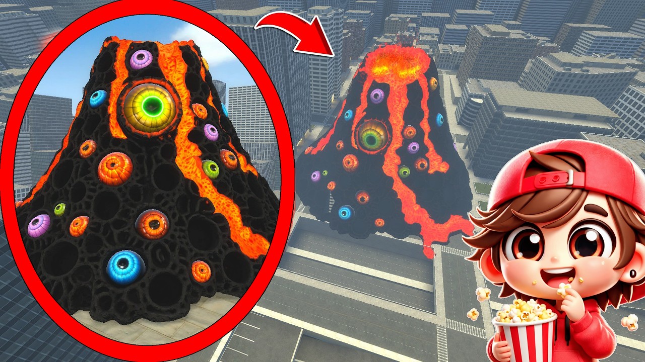 My drone CATCHES TRYPOPHOBIA VOLCANO! I FOUND a TRYPOPHOBIA TORNADO in REAL LIFE in Garry's Mod