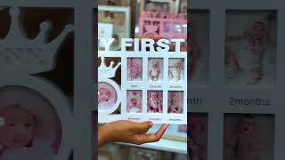 My First Year Photo Frame by Angroos | Cherish Every Milestone! 1to 12 month photo ideas