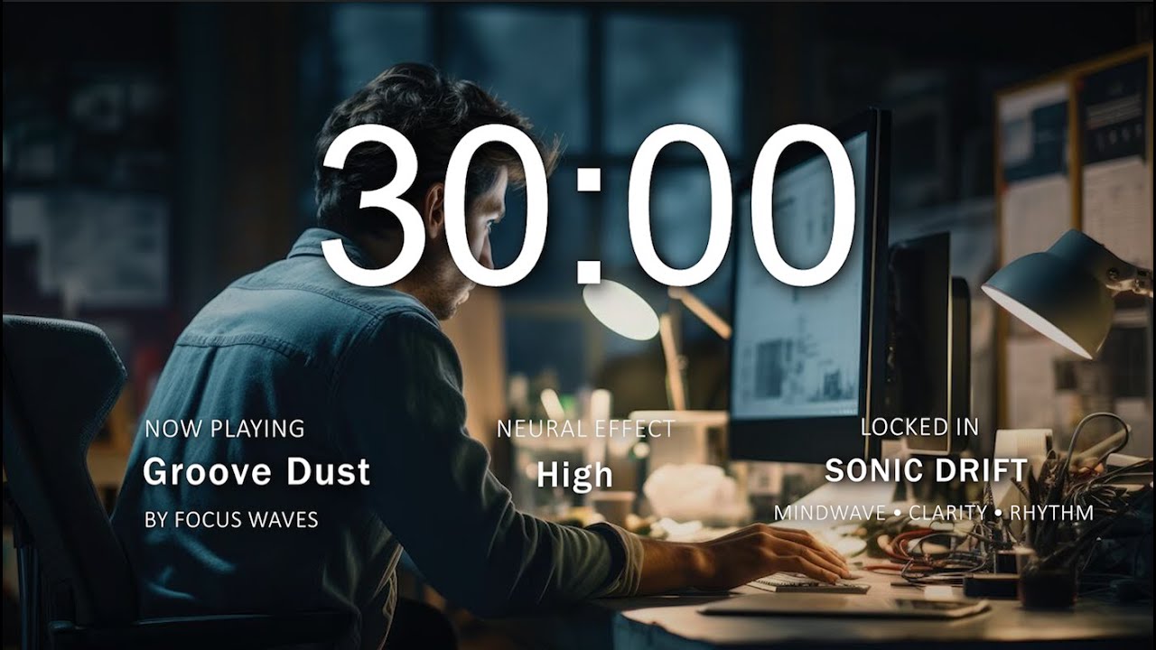 💿⚡ Smooth Groovy Electro Mix (30 Min) | Chill Focus Beats for Productivity 🎶