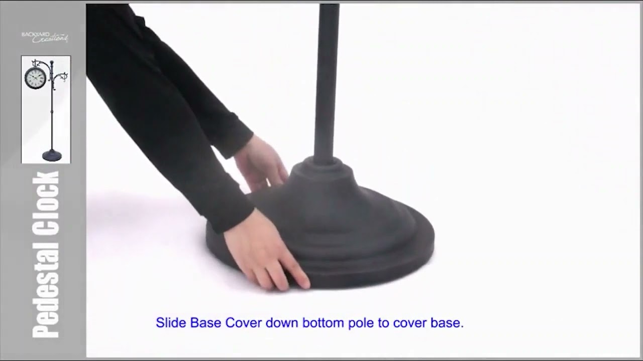 Outdoor Pedestal Clock / Analog Thermometer YouTube