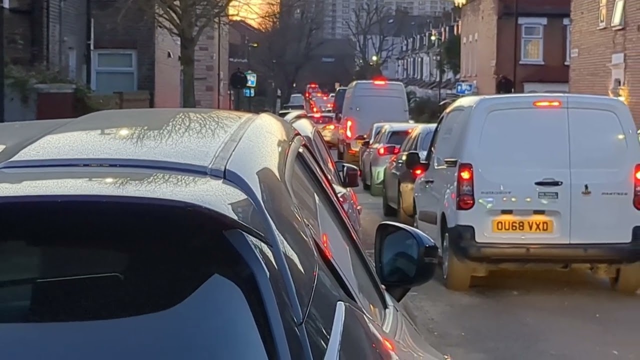 Impact of Haringey St Ann's LTN on neighbouring area, Ferndale Road N15, early Feb 2023