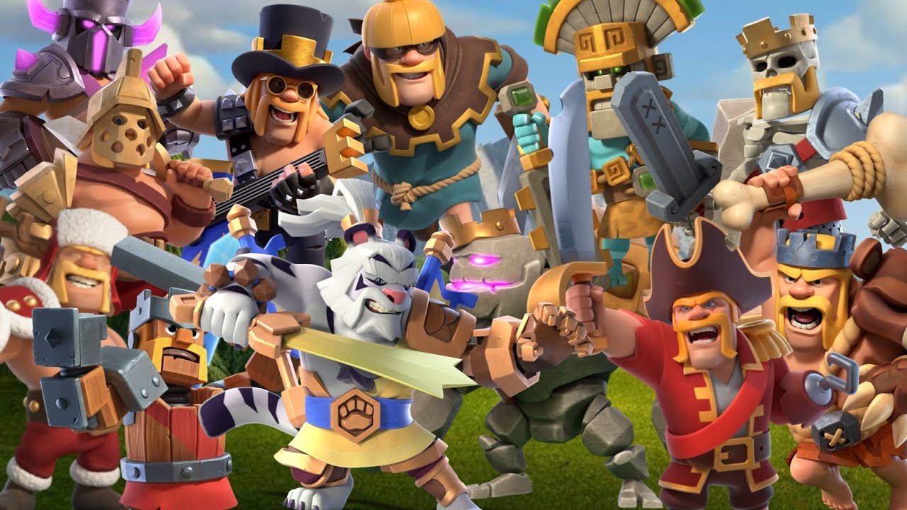 Clash of clans All Barbarian King skin's trailers released until February 2022 | Coc Hero skin's |
