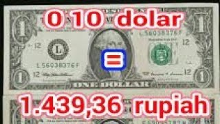 REVEALED! How much is 0.10 dollars in rupiah