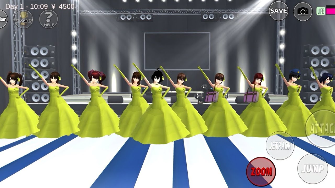 Dance mist tutorial in Sakura school 🏫 simulator 