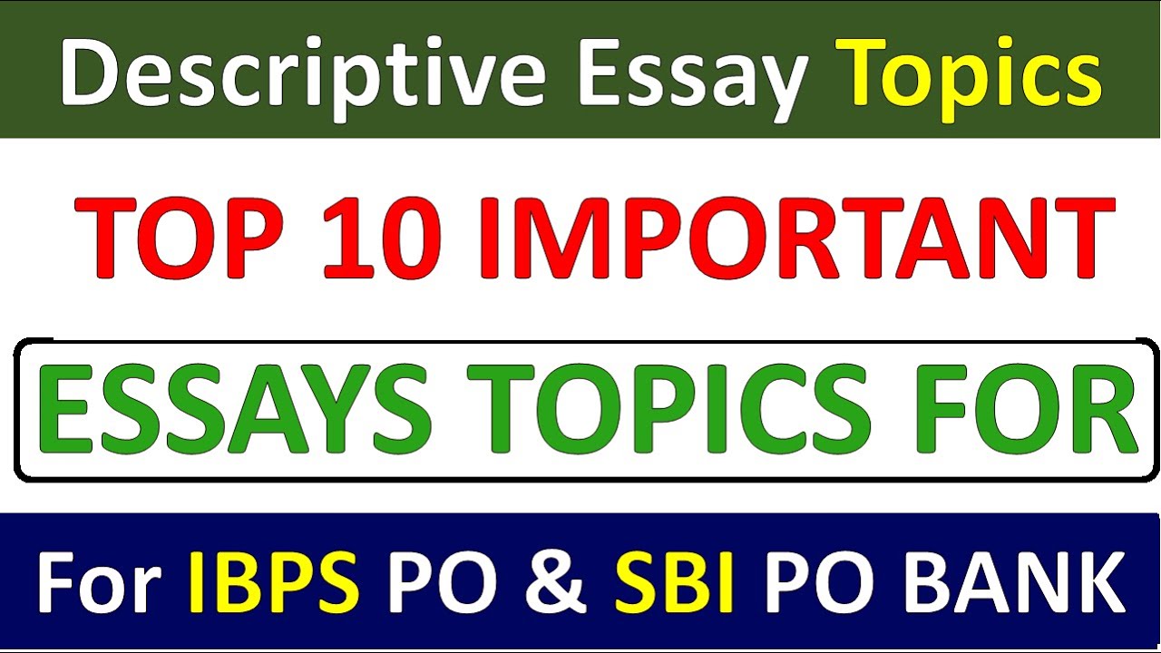 important essay topics for ibps po 2022