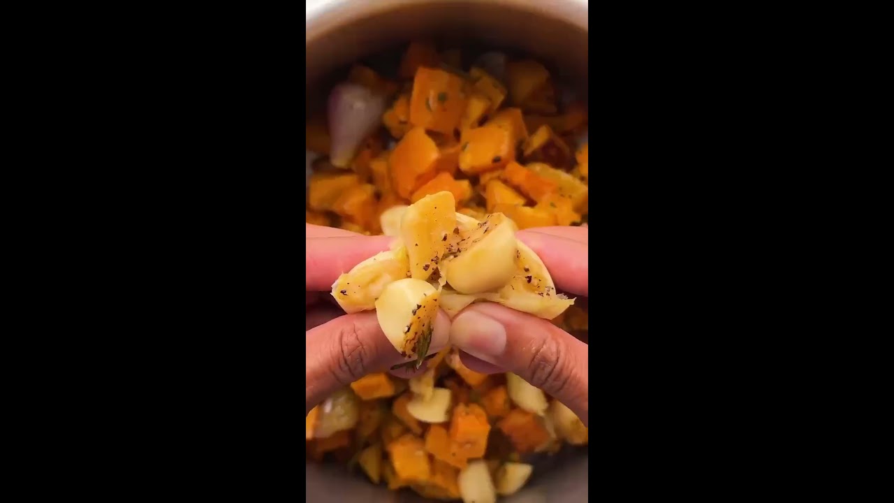 Roasted Garlic + Butternut Squash Soup