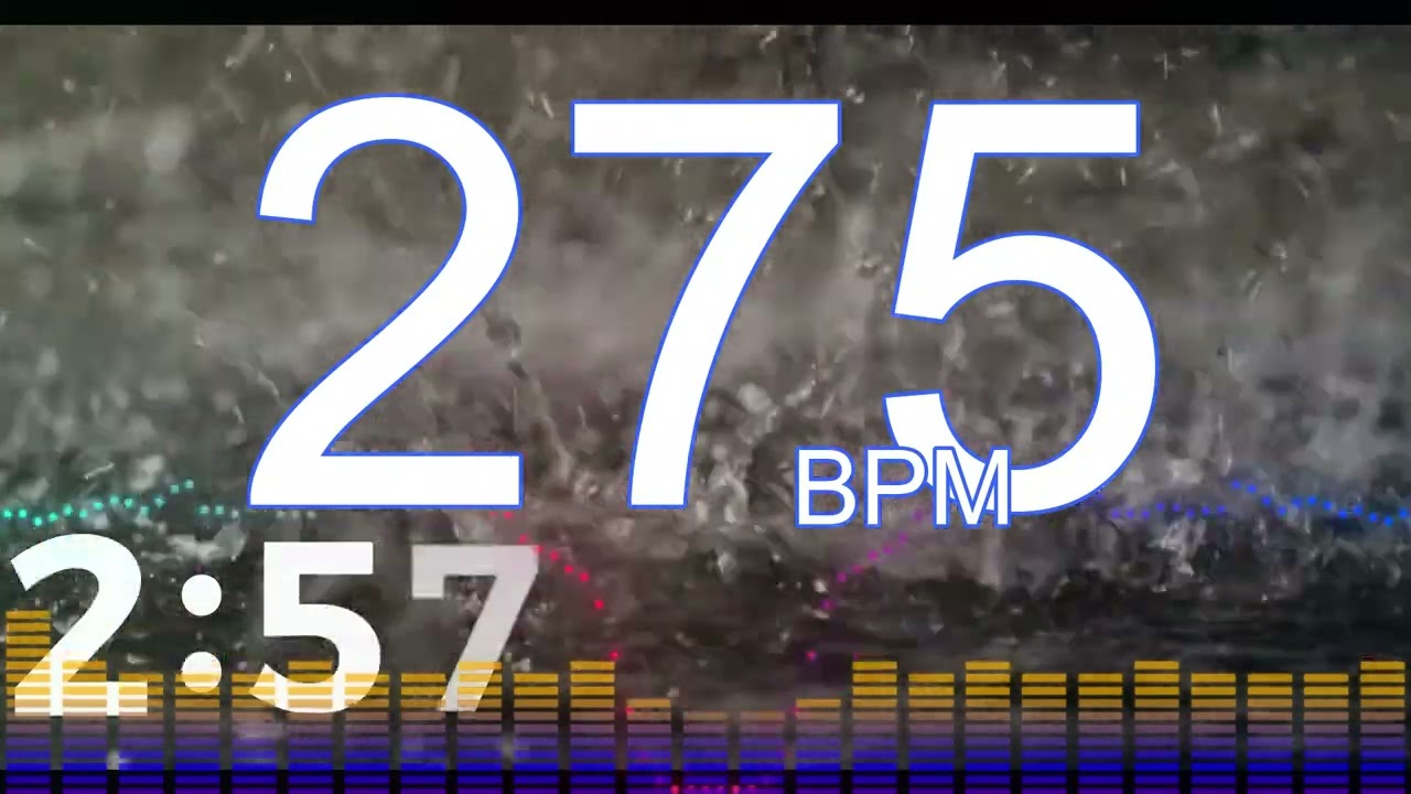 275BPM　8beats②　5minutes Drums Metronome