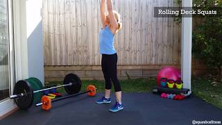 Rolling Deck Squats