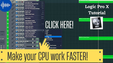 Logic Pro X Tutorial - Increase the speed of your computer | BOUNCE & FREEZE #logicproxtutorials