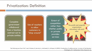 Part 5: Gilbert & Terrell, Policy Analysis Framework, Privatization