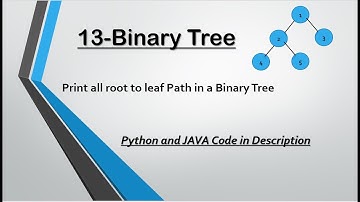 13- Print all root to leaf Path | Recursion | O(n) | Important Pattern | Python 3
