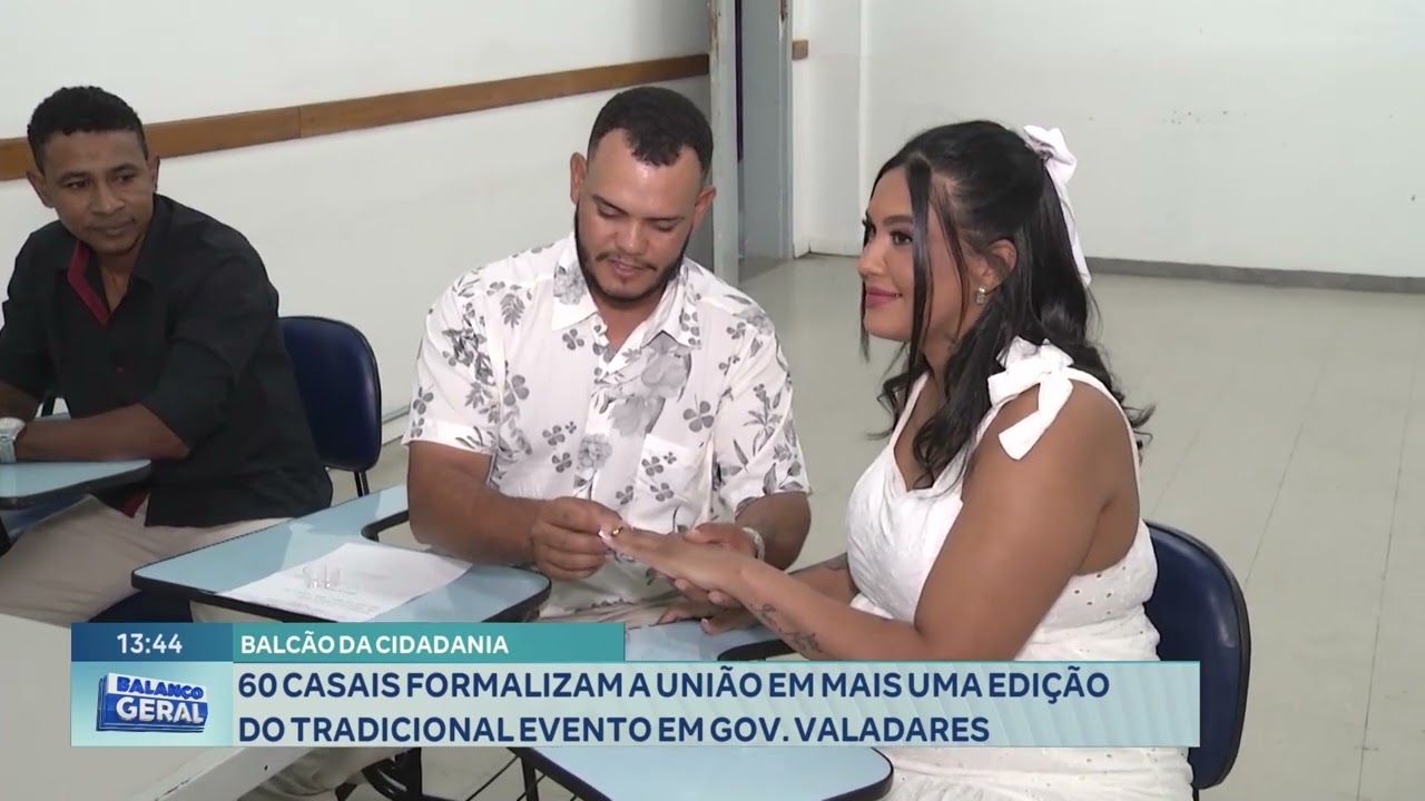 60 Casais Formalizam A União Em Mais Uma Edição Do Tradicional Evento Em Gov. Valadares