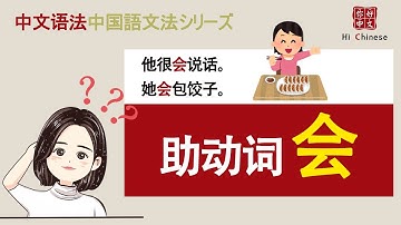 能愿动词|助动词“会”的使用方法|learn Chinese|汉语基础语法|中文语法|初心者向け