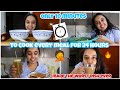 I only had 10 minutes to cook every meal for 24 HOURS 👩‍🍳|gopsvlog