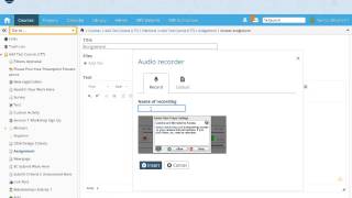 Recording Audio In An Assignment In ItsLearning
