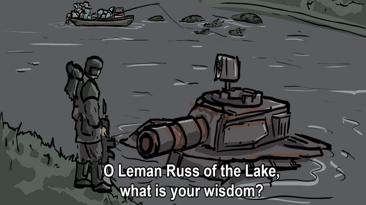 Leanem Rusk Leman Russ of the Lake, what is your wisdom? | Warhammer 40k comic dub ...