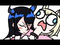 Nerissa is smelling Mococo's neck [Hololive EN Animation]