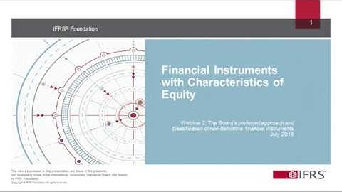 IASB’s preferred approach to classification of financial instruments—FICE Discussion Paper
