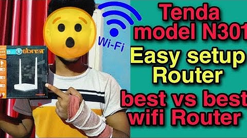 Tenda N301 Wireless N300 Easy Setup Router Setup & Review ₹ 899