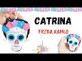 Catrina de Frida Kahlo en Goma eva o Foamy - Manualidades Halloween y Día de Muertos