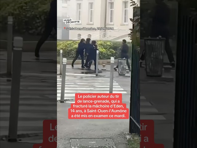 Le policier auteur du tir de lance-grenade qui a fracturé la mâchoire d’Eden a été mis en examen.