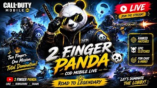 🎮 CODM Live with 2 Finger Panda 🐼 | Let's Dominate the Lobby!