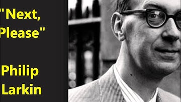 "Next, Please" Philip Larkin POET RECITES! The Less Deceived book