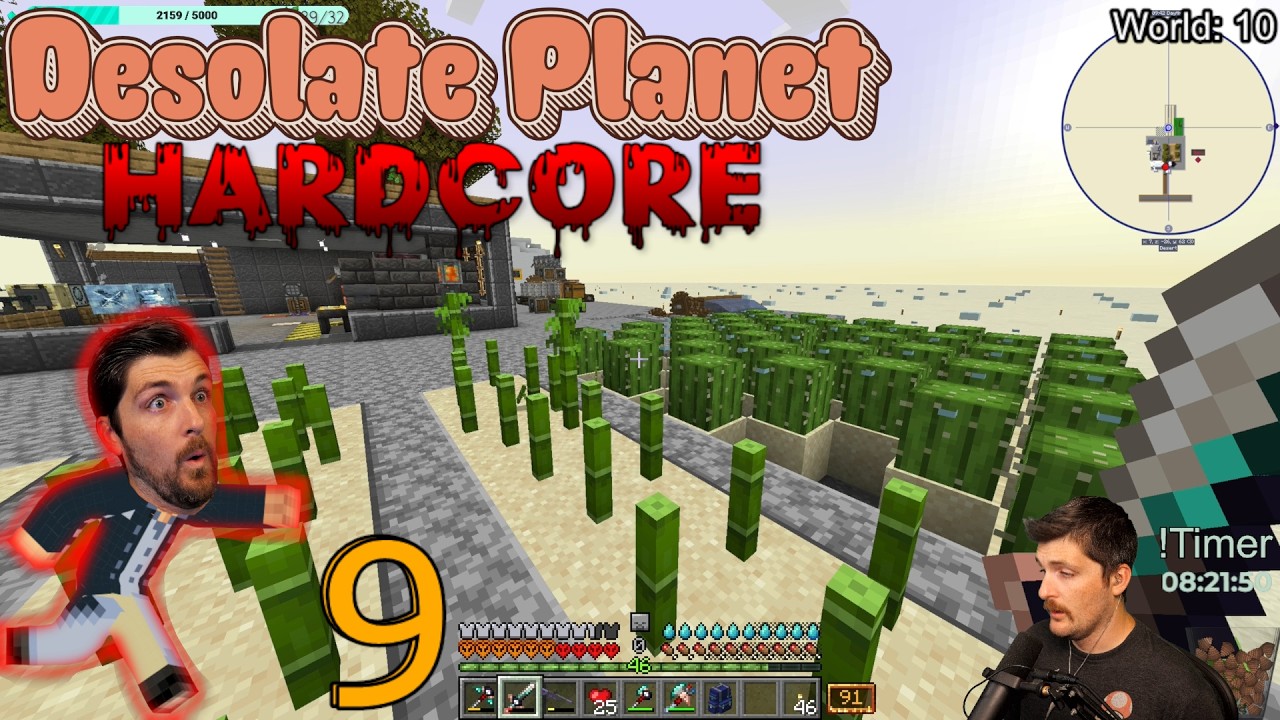 Create ing a mess!!! ⚙⚙ HARDCORE Desolate Planet Day 9🌲☕  #minecraft #moddedminecraft